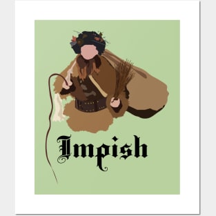 Dwight Schrute Impish Belsnickel Art – The Office (black text) Posters and Art